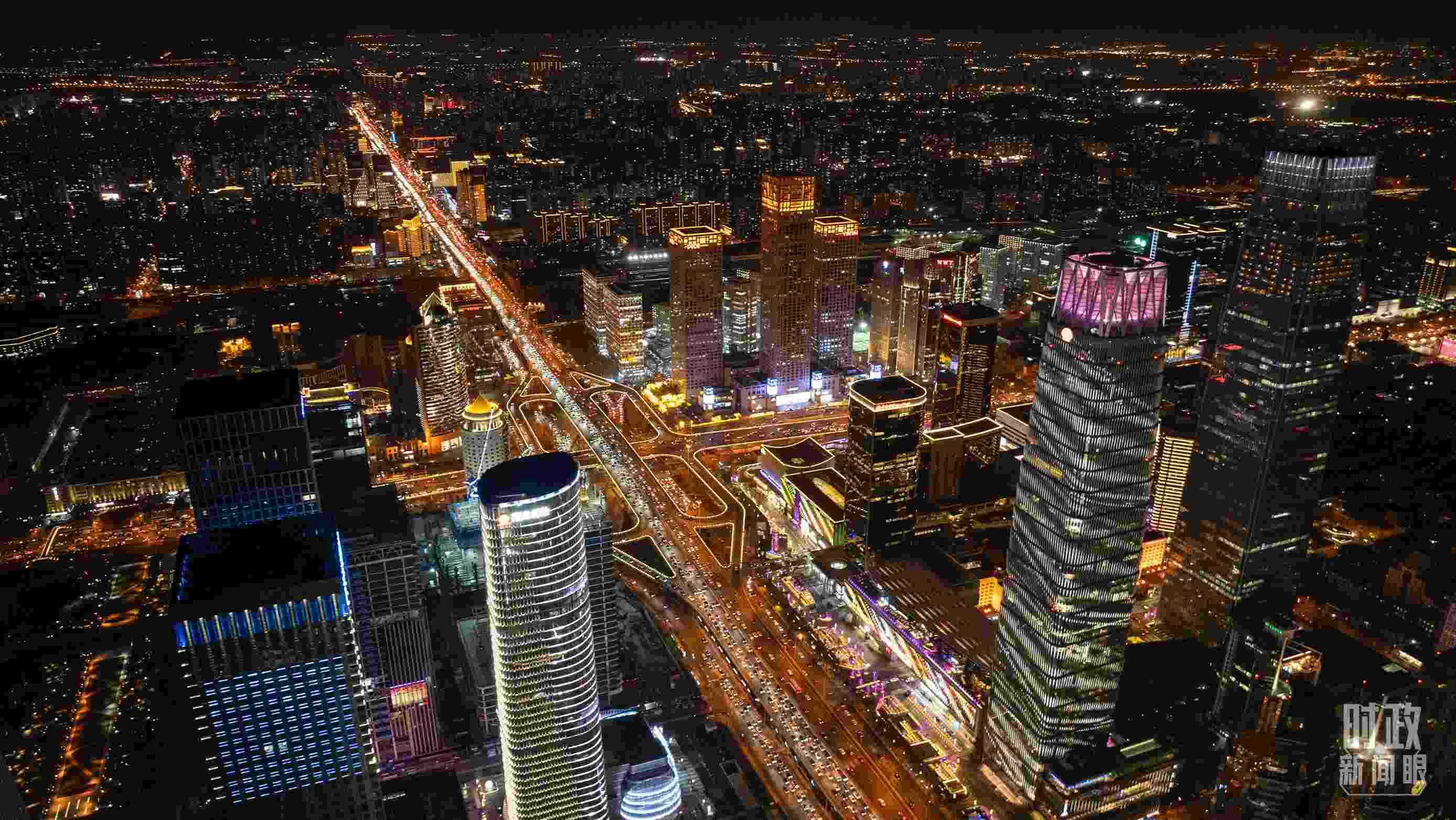 △北京CBD（中央商務(wù)區(qū)）。（總臺(tái)記者郭增浩拍攝）