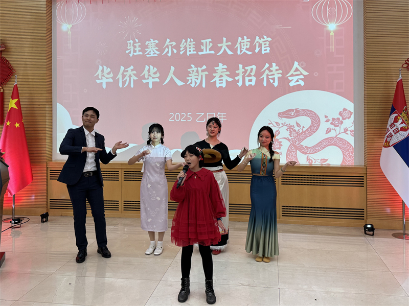 招待會現(xiàn)場表演。諾維薩德孔子學(xué)院供圖