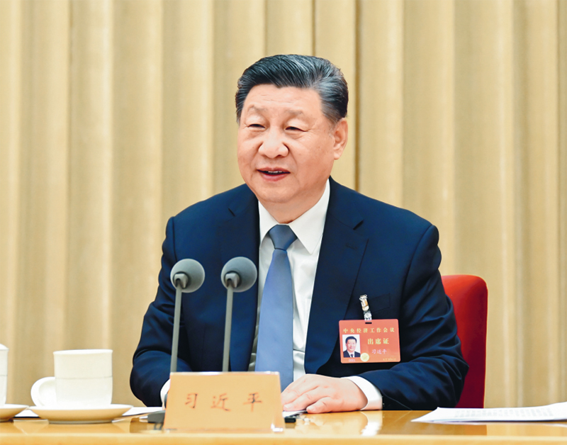 2024年12月11日至12日，中央經(jīng)濟工作會議在北京舉行。中共中央總書記、國家主席、中央軍委主席習近平出席會議并發(fā)表重要講話。 新華社記者 謝環(huán)馳/攝