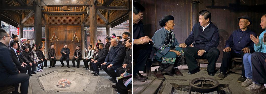 左圖由新華社記者謝環(huán)馳拍攝；右圖由新華社記者蘭紅光拍攝。