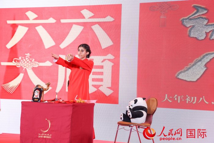 快板表演。人民網(wǎng)記者任皓宇攝